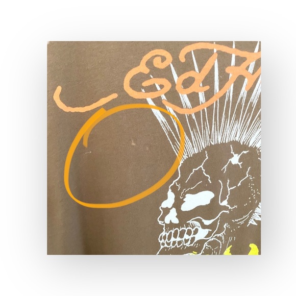 new Ed Hardy 𖦹 Punks Not Dead Barefoot Beach T Shirt Dress 𖦹 Cocoa Brown 𖦹 L - Picture 12 of 16